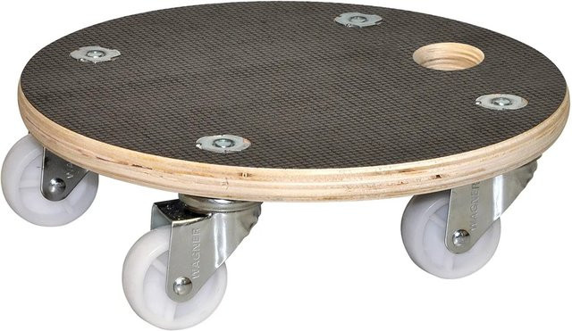 Wagner Kübelroller MaxiGrip in Dunkelbraun mit Ø 29 cm aus Birke-Multiplex - Bild 1
