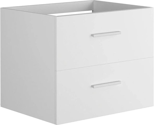 Waschbeckenunterschrank Kayla von Vente-unique in Weiß, Wandmontage, Breite: 60 cm - Bild 1