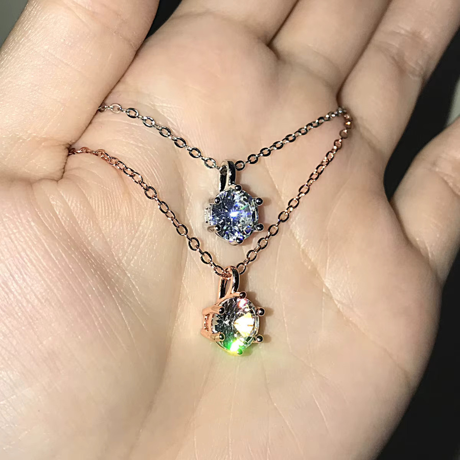 Somilia Halskette mit Anhänger, 925 Silber, Diamant, Zirkonia, Damen - Bild 1
