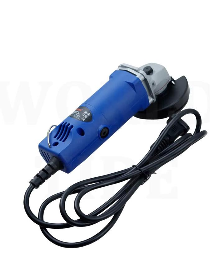 XMSJ Elektrischer Mini-Winkelschleifer mit 6 Geschwindigkeiten und variabler Drehzahl, 75 mm Poliermaschine und Schleifmaschine in Blau und Braun - Bild 5