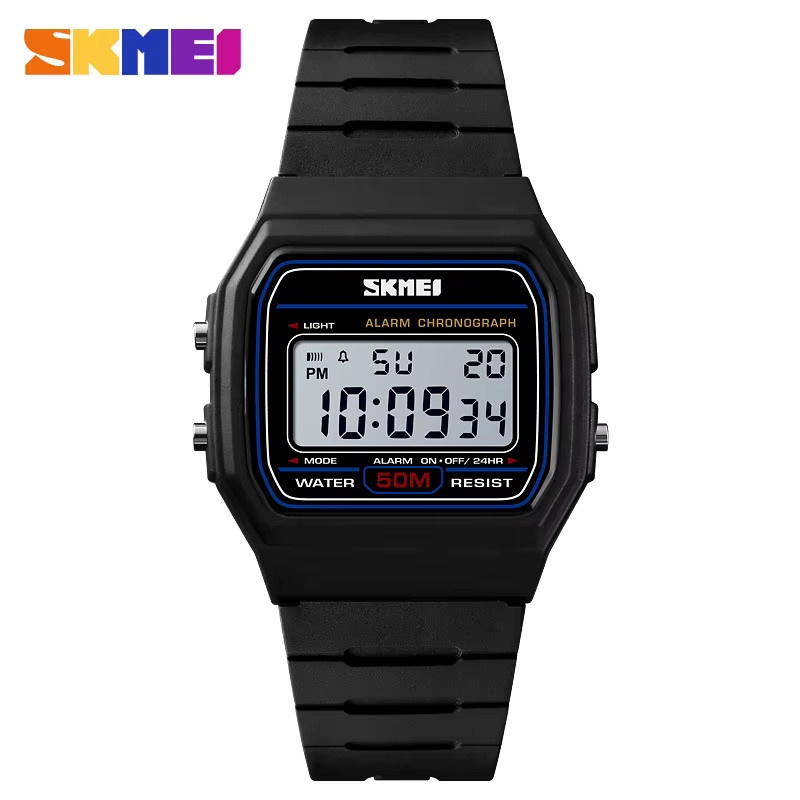 Skmei Digitaluhr, Kunststoff, Schwarz, Damen - Bild 5