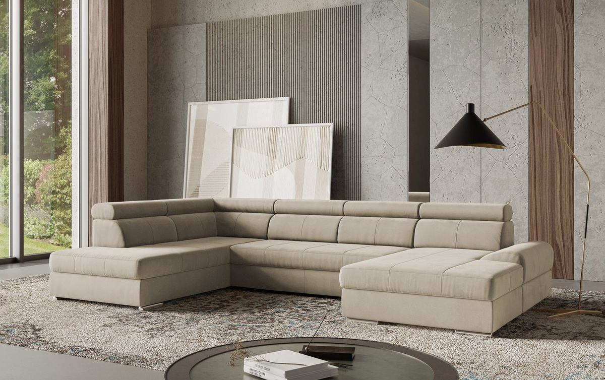sit&more Wohnlandschaft in U-Form mit verstellbaren Kopfteilen und optionaler Schlaffunktion - Bild 1