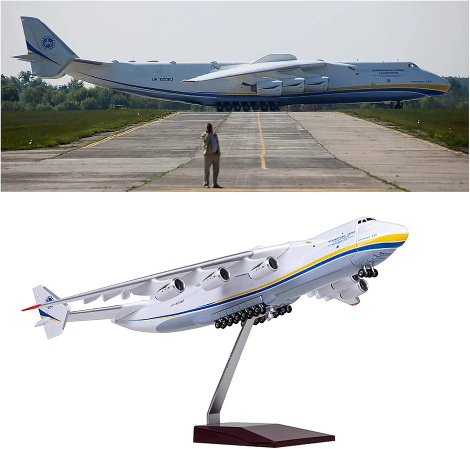 ZOCO AN225-Modellflugzeug, Kunstharz-Flugzeugmodell, Maßstab 1:200, zu öffnende Kabine - Bild 5