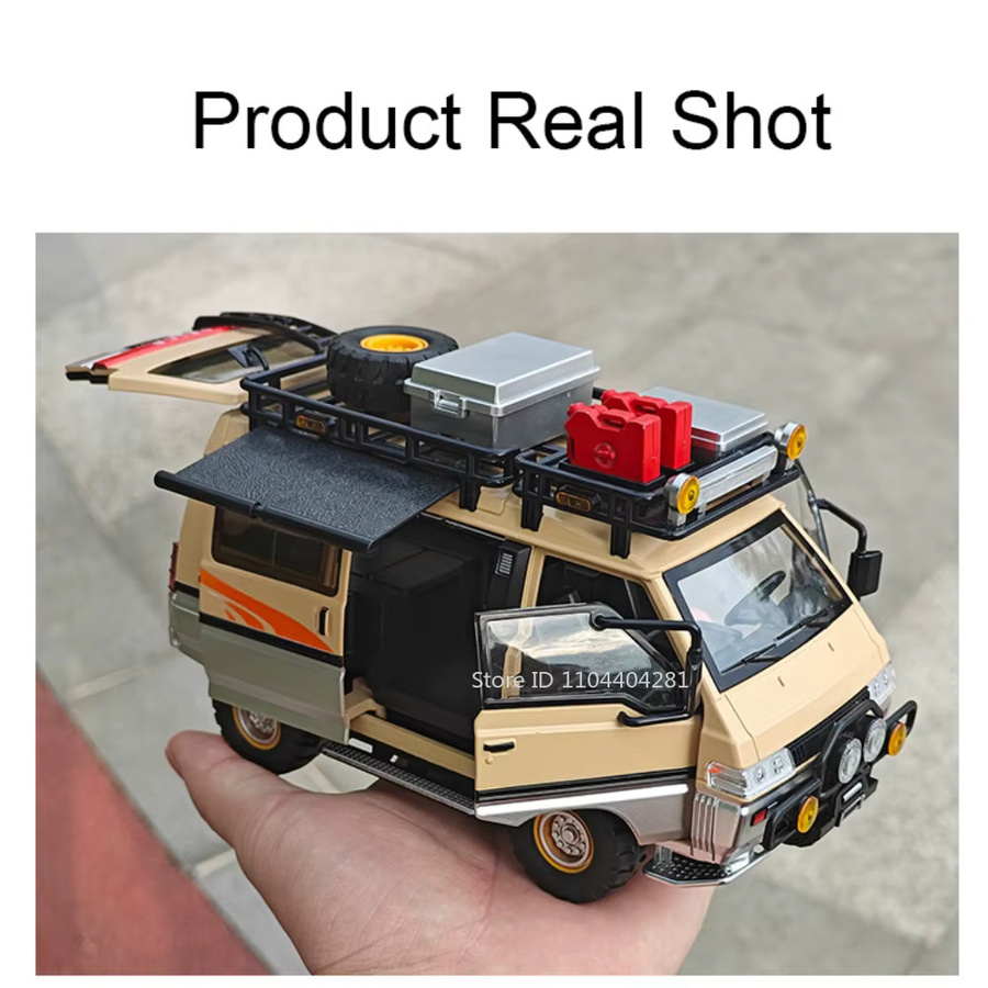 MAKEDA Mitsubishi Delica H2 Legierungsmodell, 1:24, mit Licht und Sound - Bild 5