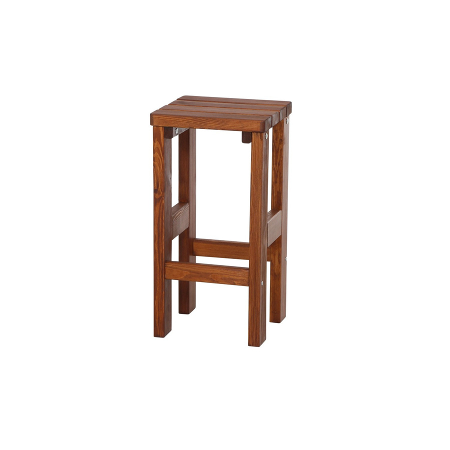 FUNSTAR Barhocker Tessin aus Kiefernholz in Braun, B/T/H: 39 x 39 x 76 cm - Bild 2
