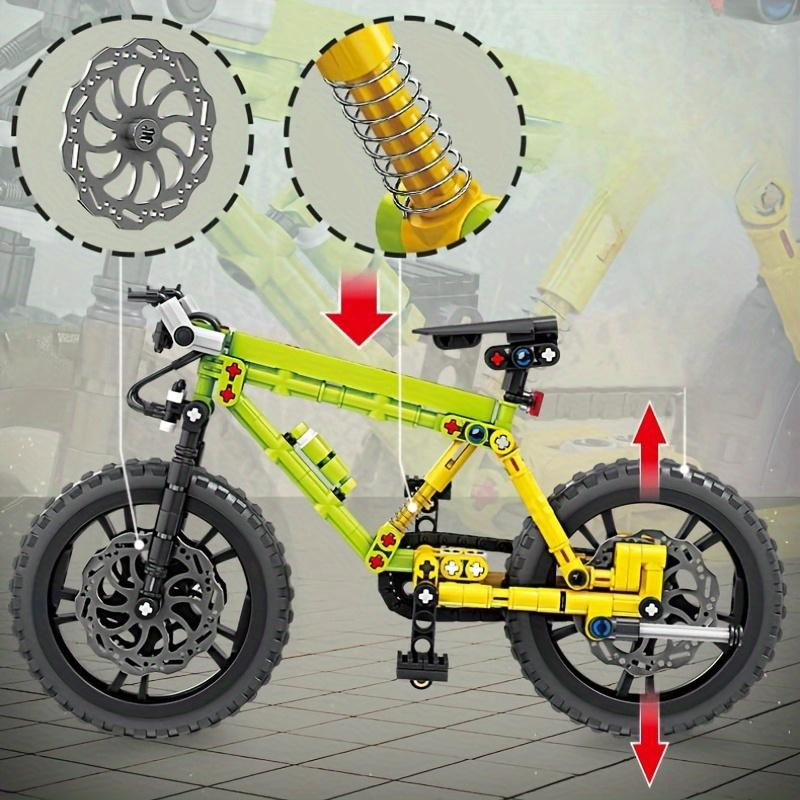 Yiran toy Mountainbike Konstruktionssteine Fahrrad 2-teiliges Set grün - Bild 2
