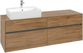V&B Waschtischunterschrank Collaro in Kansas Oak, WT links, B: 160 cm, H: 54,8 cm, T: 50 cm - Bild 1
