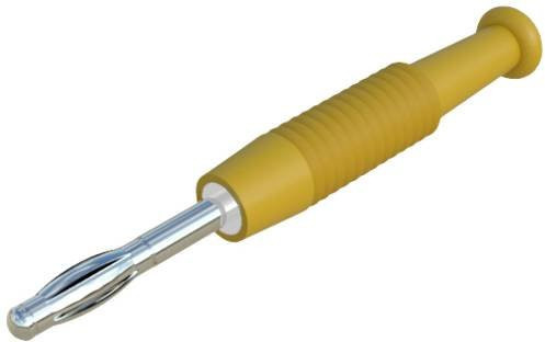 Hirschmann Test & Measurement MSTF 2 Lamellenstecker, gerade, Stift-Ø: 2mm, Gelb - Bild 1