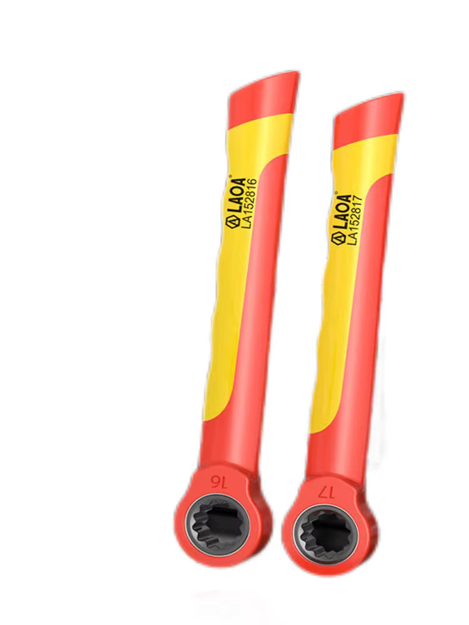 LAOA Isolierter Ratschenschlüssel mit Pflaumenblüten-Design, 1000 V Spannungsfestigkeit, Rot - Bild 5
