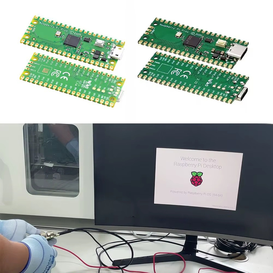 Raspberry Pi Pico W Entwicklungsboard mit WiFi und Pin-Header in Grün - Bild 1
