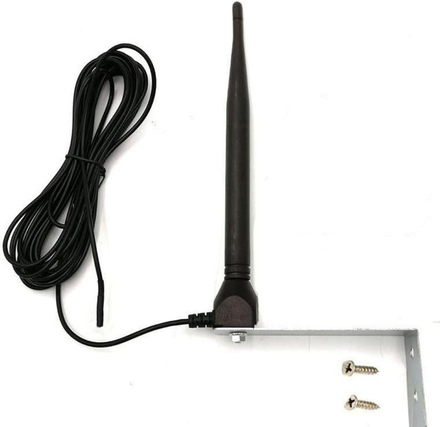 KUANGZIPENG RG58 RF-Antenne 433MHz für Außengaragentore, Signalverstärker für 433,92 MHz, Schwarz - Bild 1