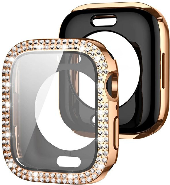 MY-CASE Apple Watch Hülle mit Displayschutz, Roségold, Diamant, Kunststoff - Bild 1