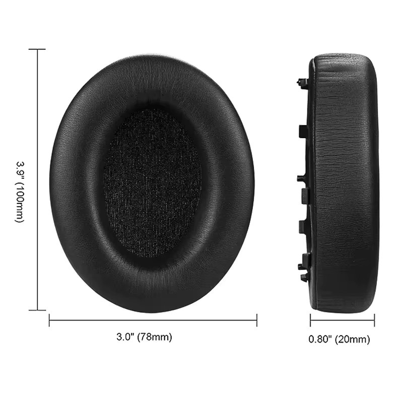 Sony Ersatz-Ohrpolster für WH-1000XM4 Kopfhörer aus weichem Memory-Schaum in Schwarz - Bild 2