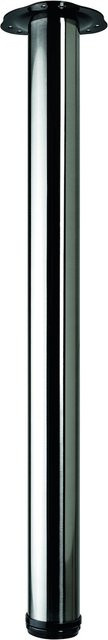 Hettich Tischbein-Set 4-teilig in Silber Edelstahl-Optik, höhenverstellbar, Durchmesser: 6 cm, Höhe: 70 bis 73 cm - Bild 1