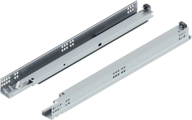 Blum Unterbodenführung Tandem Tip-On 560H Push-to-Open, Stahl verzinkt, Länge: 550 mm - Bild 1