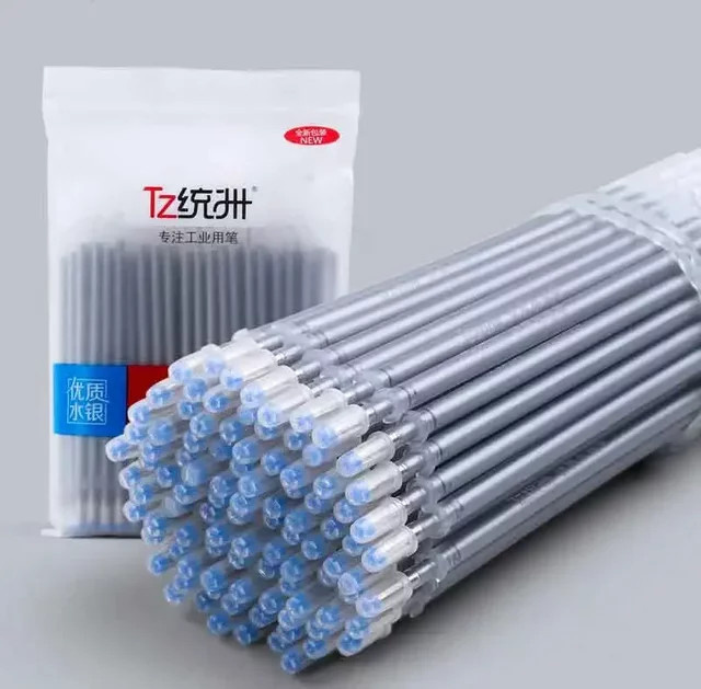 50/20-teiliges Set silberne Stoffmarker zum Nähen mit 0,8 mm Spitze für Textil, Baumwolle, Seide und Leder, löschbar und waschbar - Bild 1