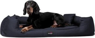 Tierlando GOOFY Orthopädisches Hundebett aus Polyester mit Matratzenschoner, Dunkelblau, B/T/H: 90 x 75 x 22 cm - Bild 1