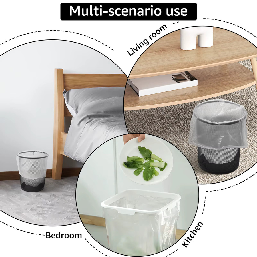 Willstar Müllbeutel transparent, 50 Stück pro Rolle, verdickter Kunststoff für Küche und Haushalt, 3,2 Gallonen - Bild 4