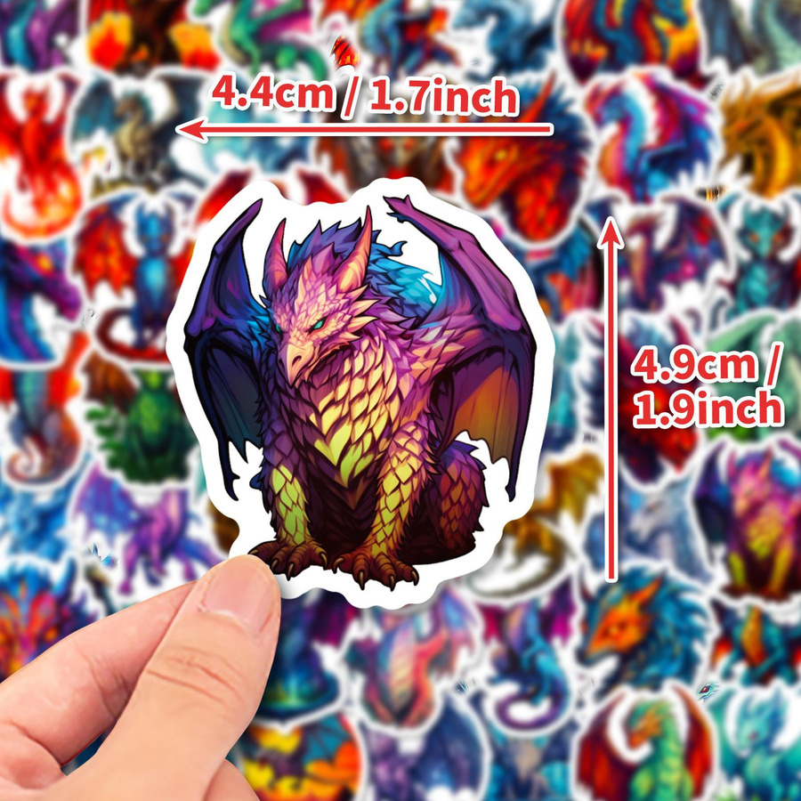 Wings of Fire Kinderaufkleber Graffiti DIY Notizbuch 50-teiliges Set - Bild 2