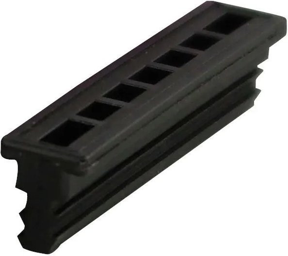 Camar Befestigungsplatte Unico zum Einnuten aus Kunststoff in Schwarz B/T/H: 138,0 x 198,0 x 385,0 mm - Bild 1
