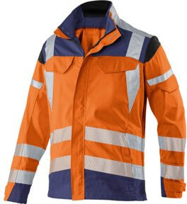 Kübler PSA Jacke REFLECTIQ Form 1207 warnorange dunkelblau schwarz Größe 56 - Bild 1