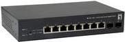 LevelOne GEP-1051 Smart Switch mit 8 x 10/100/1000 PoE+ Ports und 2 x Gigabit SFP in Schwarz - Bild 1