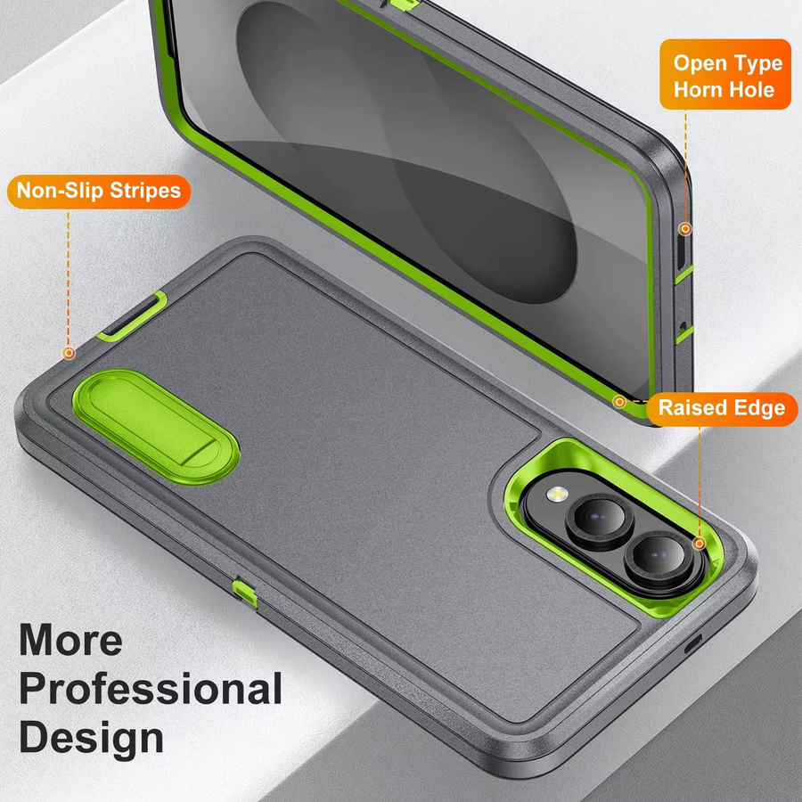 Otter Case Box Ständer Halter Handyhülle für Samsung Galaxy S25 Edge, S24, S23 FE und S22 Plus Ultra, stoßfeste Schutzhülle in Blau und Grau - Bild 3