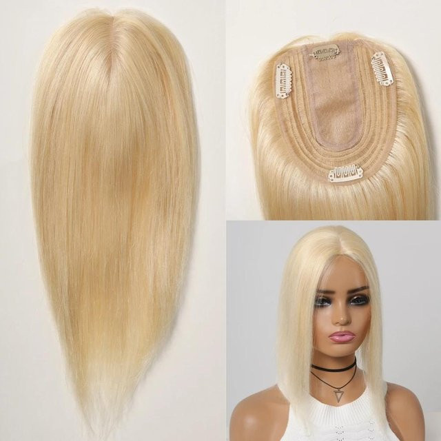 HAIRCUBE Remy-Echthaar-Topper Clip-in-Haarverlängerung, Schwarzbraun, 12 Zoll, Damen - Bild 1
