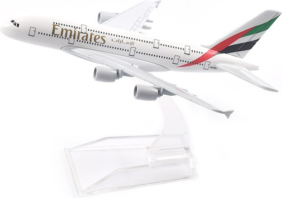 JASON TUTU Vereinigte Arabische Emirate Airline Airbus A380, Modellflugzeug, Metall, 1:400 - Bild 1