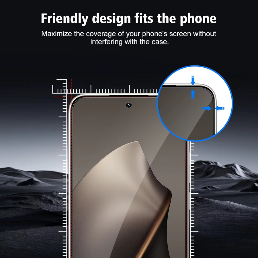Xiaomi 15T Pro Displayschutzfolie aus gehärtetem Kristallglas mit 9H Härtegrad und HD-Qualität, transparent - Bild 2