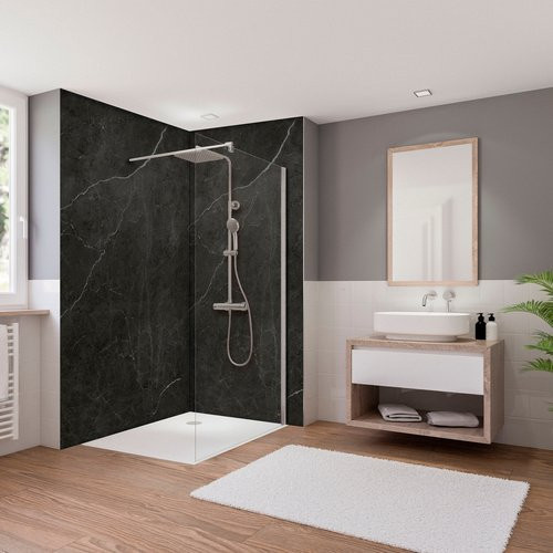 BREUER Duschkabine Via Walk In, Farbe: Silberfarben, B: 120 cm, H: 190 cm - Bild 1