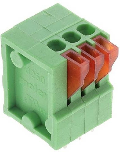Molex Printklemme 3-polig in Grün (3 Tray) - Bild 1