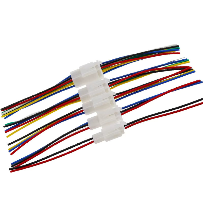 Automotive Schnellverbindung Steckverbinder Set mit 2,8mm Pins für elektrische Kabelverbindungen in Weiß - Bild 3