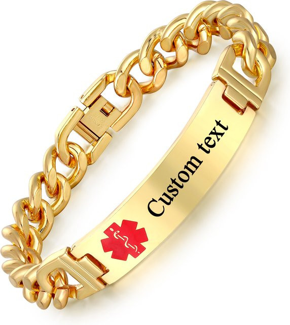 Armband Edelstahl, Gold, Unisex - Bild 1