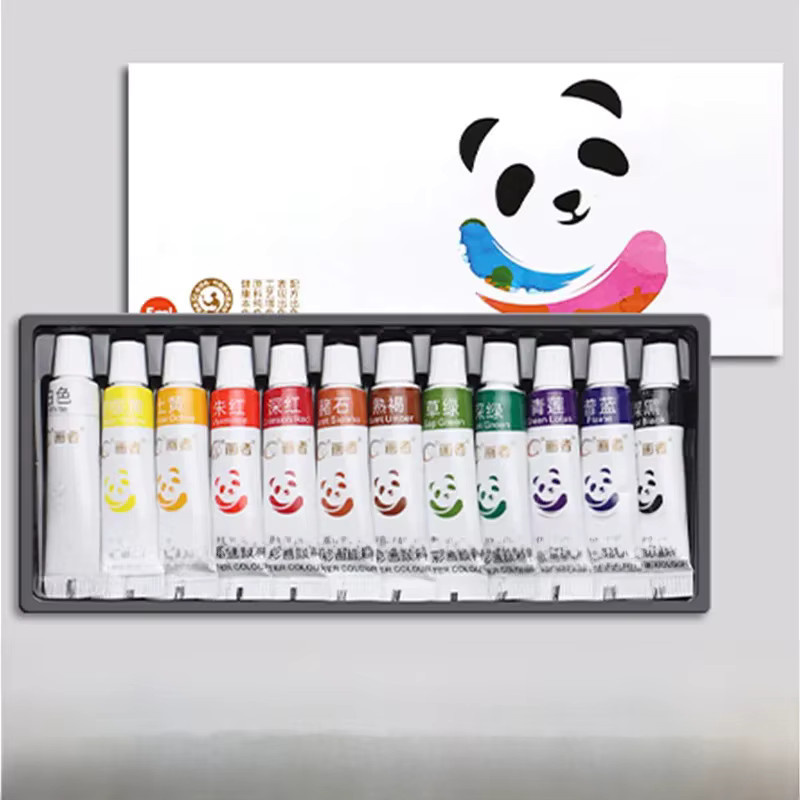 Künstler-Tempera-Farbset mit 12 Farben in Multicolour, 12 ml pro Farbe, ideal für Leinwand und Papier - Bild 5