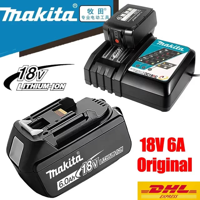 Makita Akku 18 V mit 6 Ah (6000 mAh) für BL1830B BL1850B BL1850 BL1840 - Bild 1