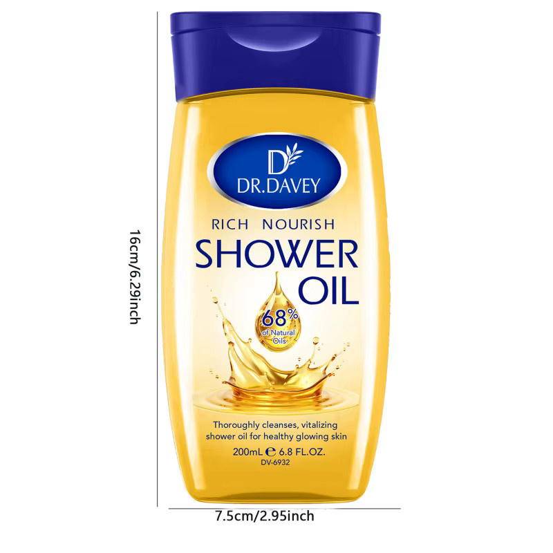 DR.DAVEY Pflege-Duschöl, 200 ml, Unisex - Bild 3