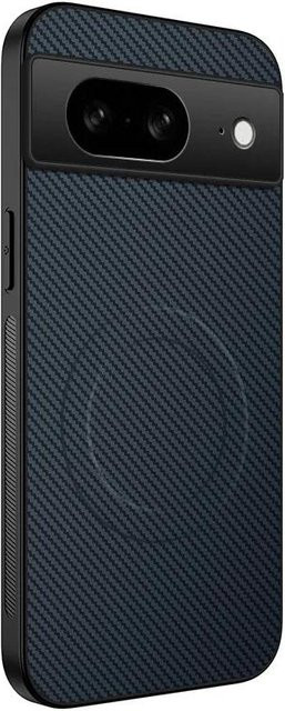 Kevra Textur Kohlefaser Schutzhülle für Google Pixel 10 9 Pro XL 8 7 6A in Schwarz mit magnetischer Ladefunktion - Bild 1