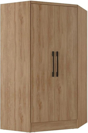 Vente-unique Kleiderschrank Aurali Eckschrank für dein Schlafzimmer in Naturfarben Hell (Beige/Braun), Breite: 101,5 cm