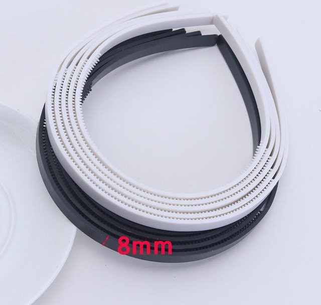 YULIN Haarreifen, Plastik, Damen, Weiß Schwarz Gray - Bild 1
