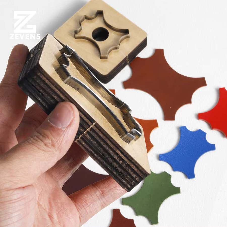 Langlebige Metall Stanzform für Lederhandwerk als Tag Anhänger Schablone in Silber - Bild 4