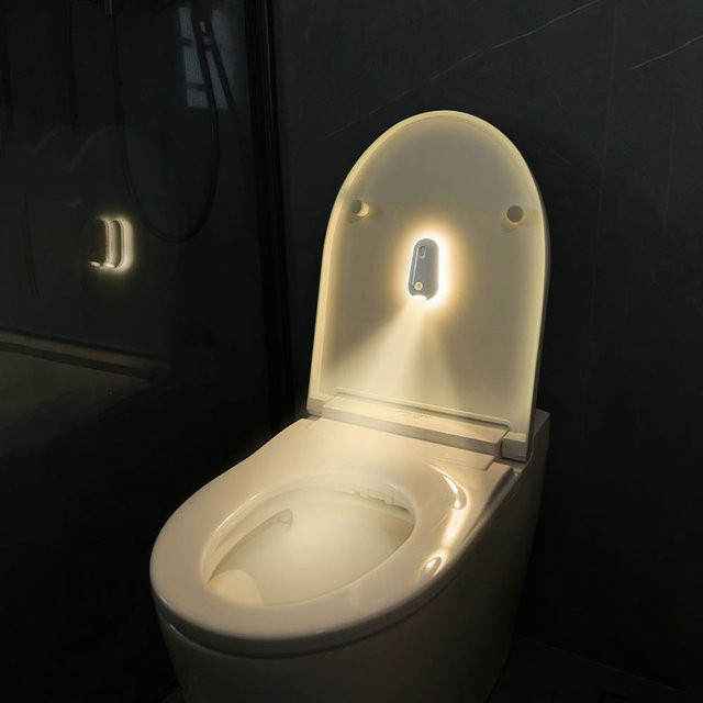 CHOUDAO TECH LED-Nachtlicht in Weiß mit Bewegungssensor und Lichtsensor, USB-Aufladung, Touch-Steuerung und warmweißem Licht, ideal für das Badezimmer - Bild 1