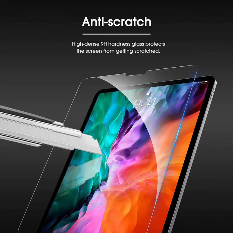 KINGMISON Displayschutzfolie aus gehärtetem Glas für iPad Pro 11 Zoll (2020), transparent, kratzfest und blasenfrei - Bild 4