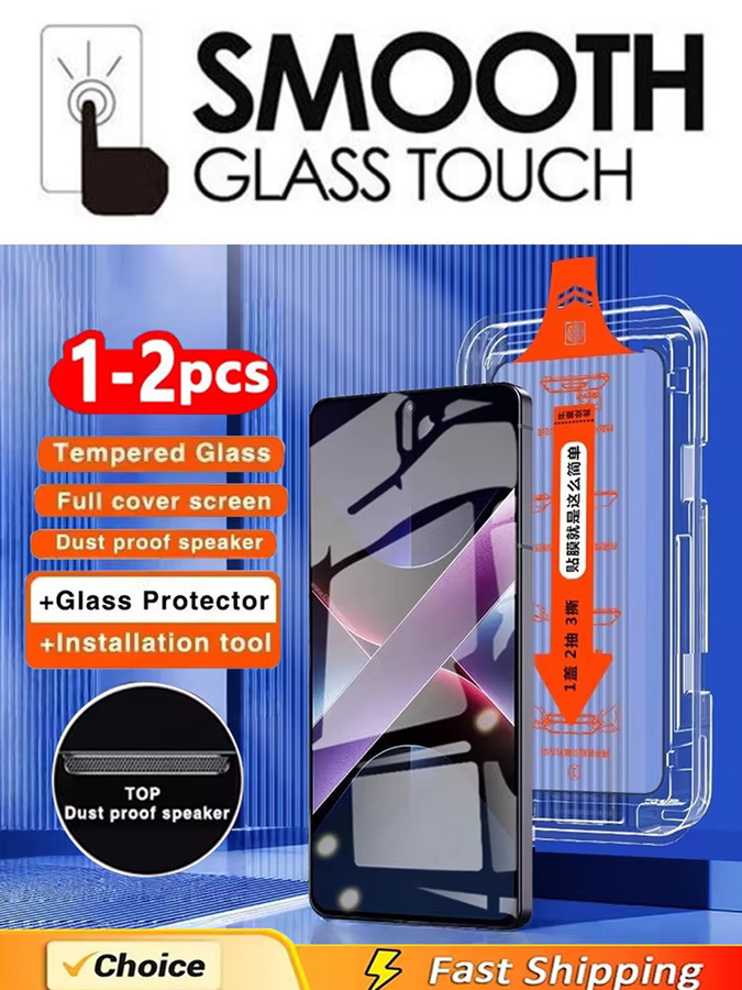 Xiaomi Displayschutzfolie aus gehärtetem Glas für POCO X7 X6 X4 F7 F6 F5 M4 Pro 5G, transparent mit oleophober Beschichtung - Bild 6