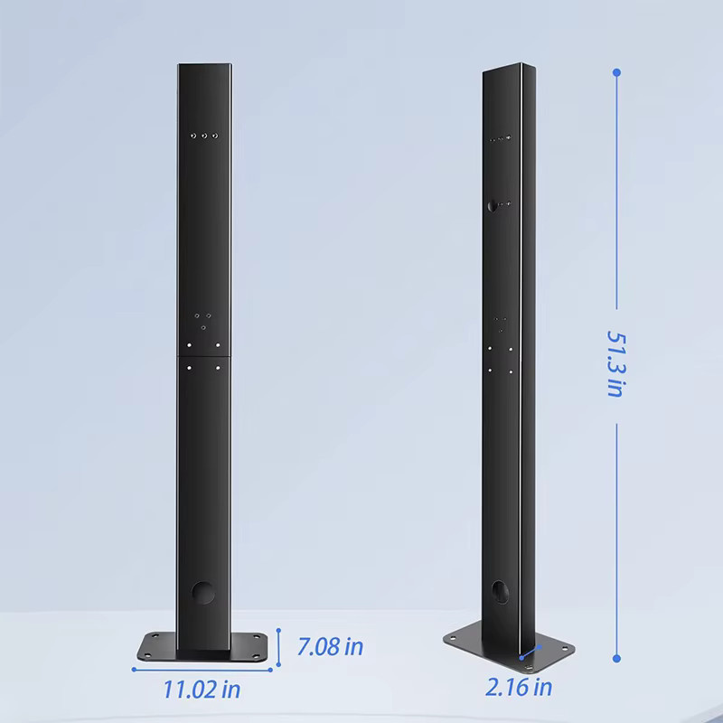 xyzplus EV Ladestation Halterung aus Aluminium Legierung für Tesla Modell 3 Y S X Schwarz Outdoor Ladegerät Sockel - Bild 5
