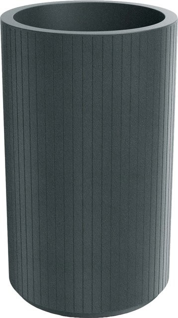 Prosperplast Blumentopf Coro Hoch in Graphit, Höhe: 80 cm, Durchmesser: 48 cm - Bild 1