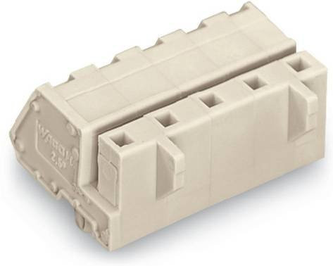 WAGO Buchsengehäuse-Kabel 721 mit 12 Polen und 7,50 mm Rastermaß, 25 Stück, grau und beige - Bild 1