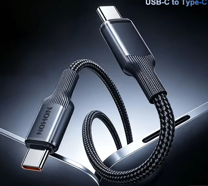 Basix 120W USB-C auf USB-C Ladekabel mit matter Oberfläche für schnelles Laden und Datenübertragung - Bild 7