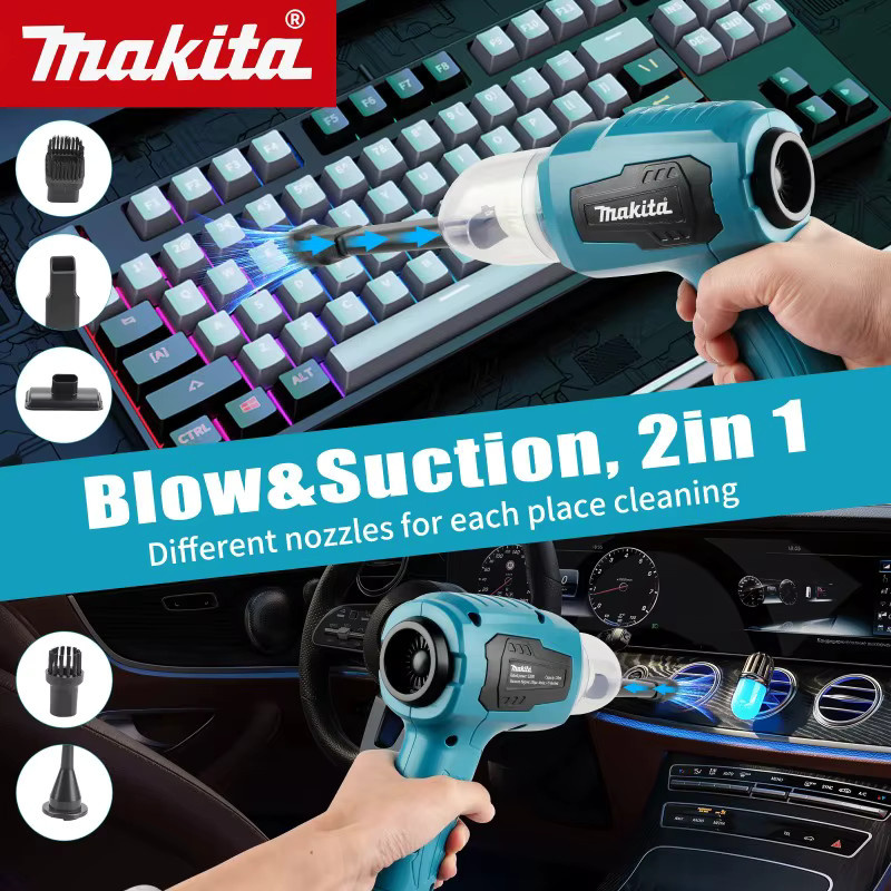 Makita Mini-Autostaubsauger 18V Multifunktions-Handstaubsauger Blau, wiederaufladbar - Bild 4