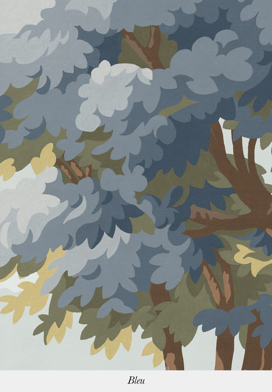 Isidore Leroy Tapete Vallée des Peintres Mural in Blau mit Natur- und Landschaftsmotiv - Bild 4